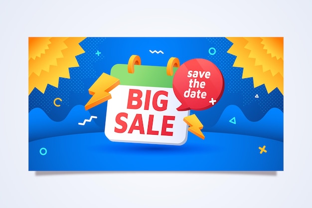 Flat sale facebook post design