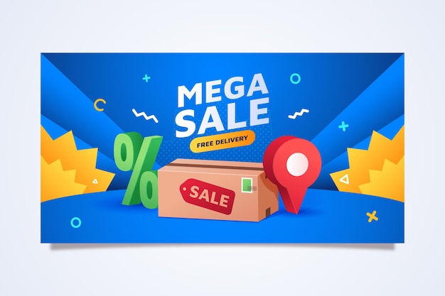 Flat sale facebook post design