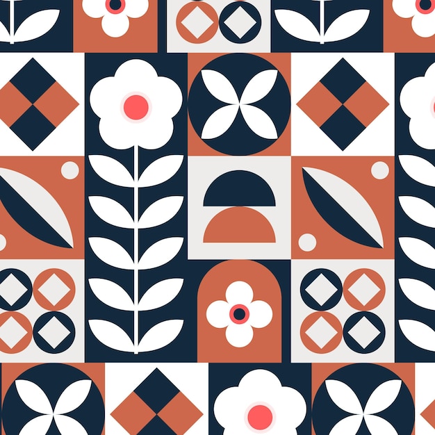 Flat scandinavian design pattern