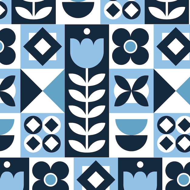 Flat scandinavian design pattern