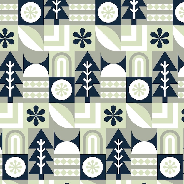 Flat scandinavian design pattern