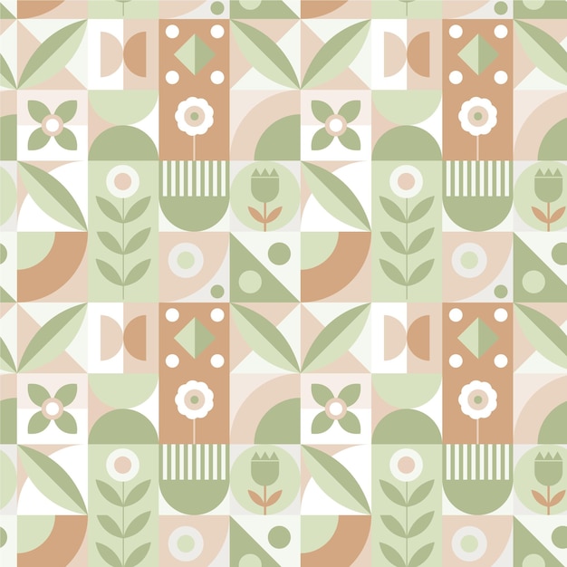 Free Vector flat scandinavian design pattern