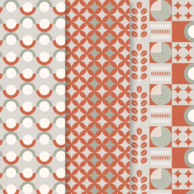 Free vector flat scandinavian design pattern