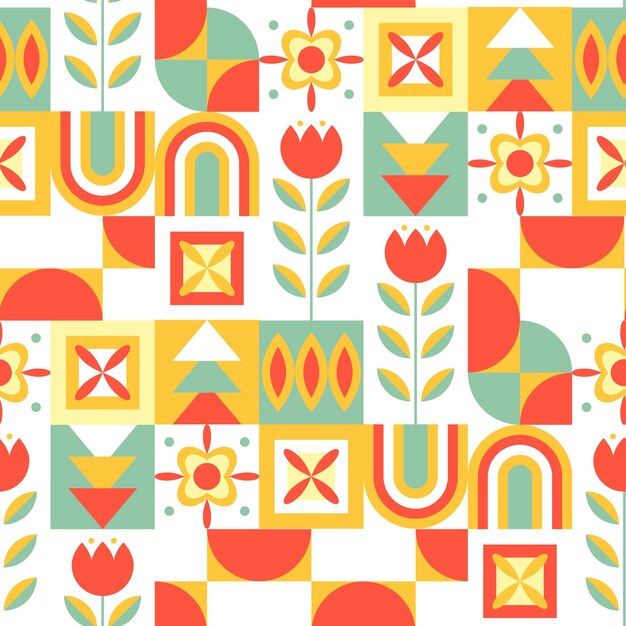 Flat scandinavian design pattern