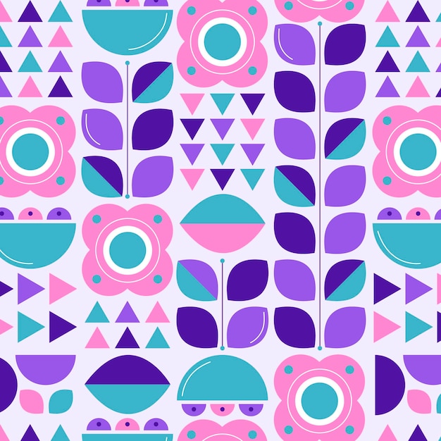 Flat scandinavian design pattern