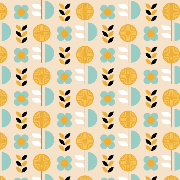 Flat scandinavian design pattern