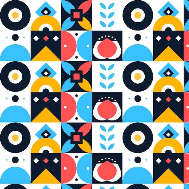 Flat scandinavian design pattern