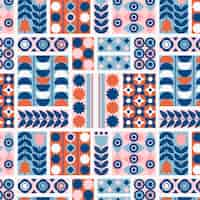 Free vector flat scandinavian design pattern