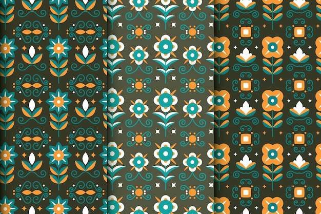 Free vector flat scandinavian design pattern