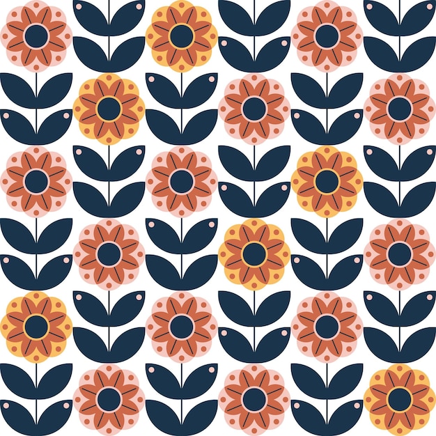 Free vector flat scandinavian design pattern