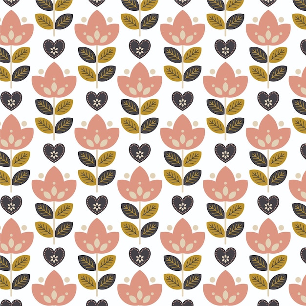 Free vector flat scandinavian design pattern