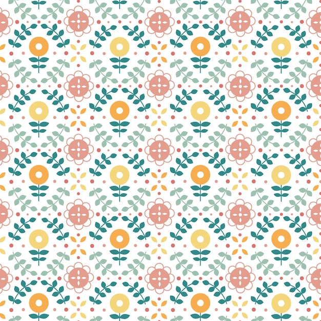 Free vector flat scandinavian design pattern