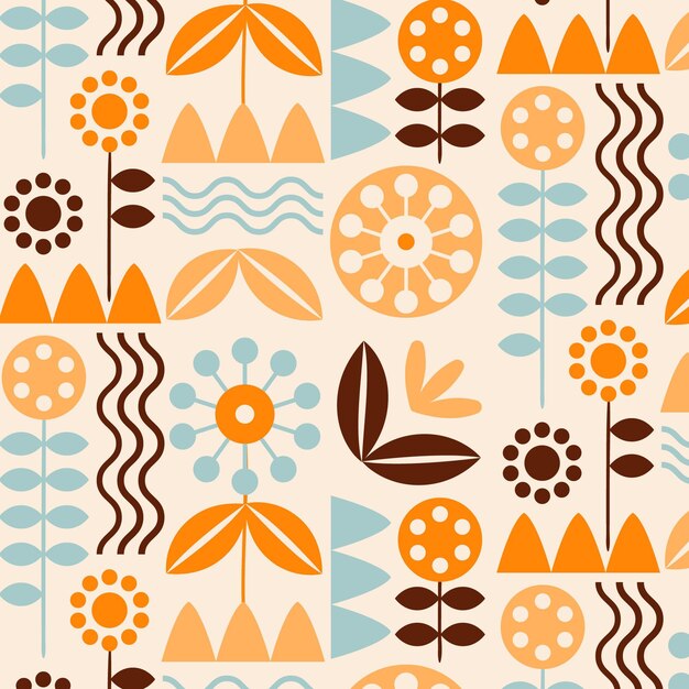 Flat scandinavian design pattern