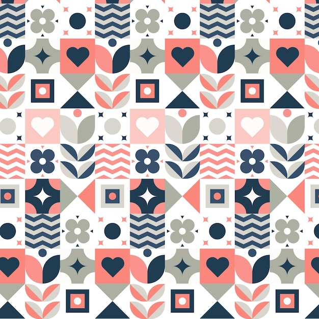 Free vector flat scandinavian design pattern