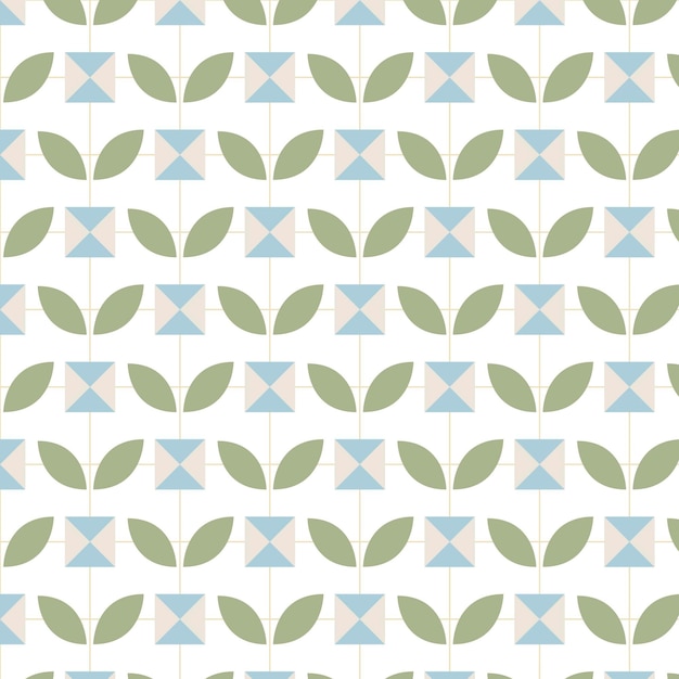 Flat scandinavian design pattern