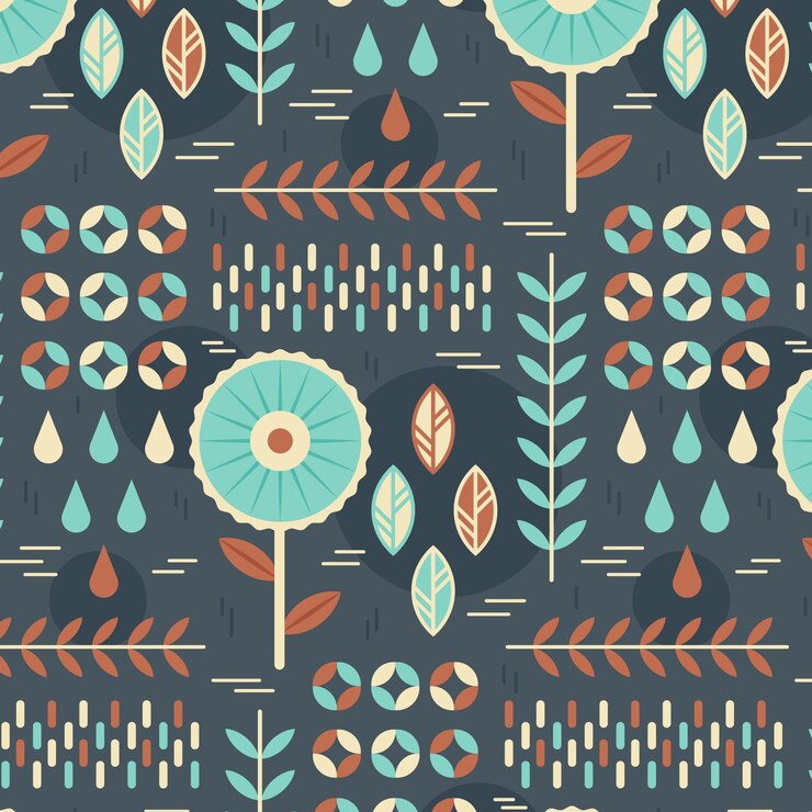 Free Vector flat scandinavian design pattern