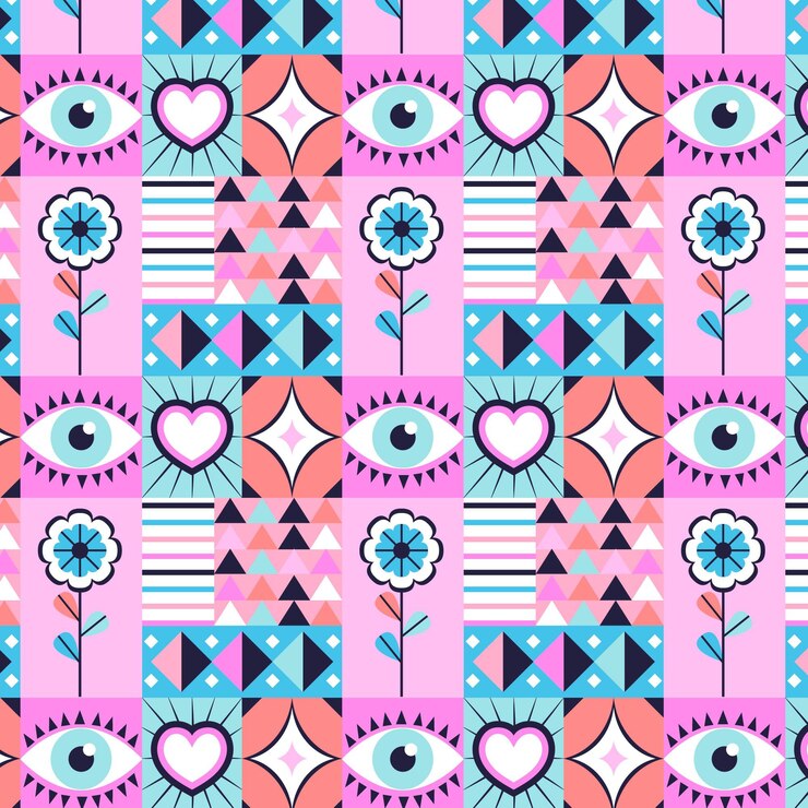 Free Vector flat scandinavian design pattern