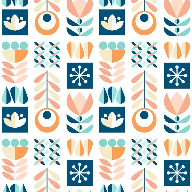 Free Vector flat scandinavian design pattern