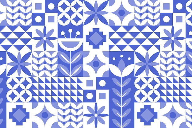 Free vector flat scandinavian design pattern