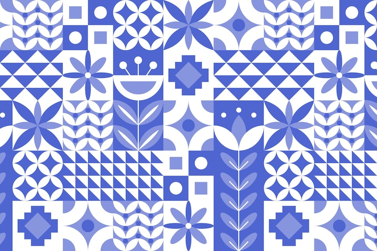 Free Vector flat scandinavian design pattern