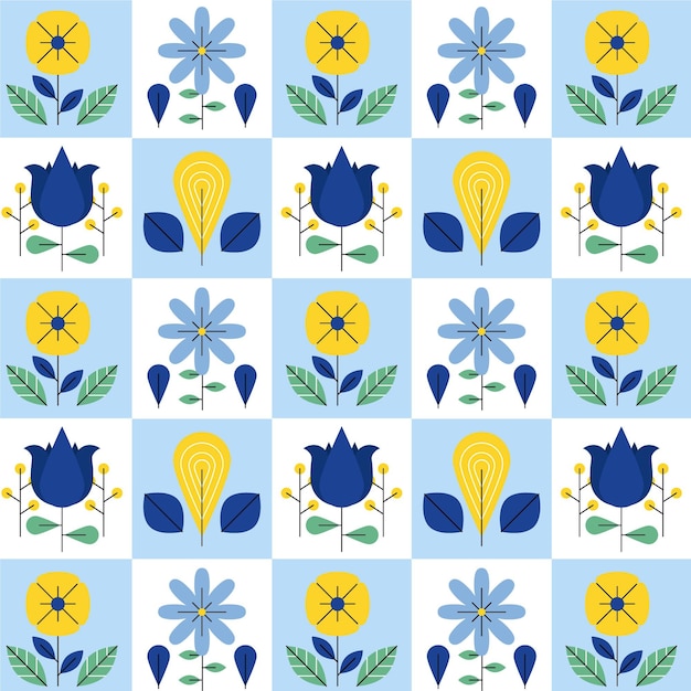 Free vector flat scandinavian design pattern