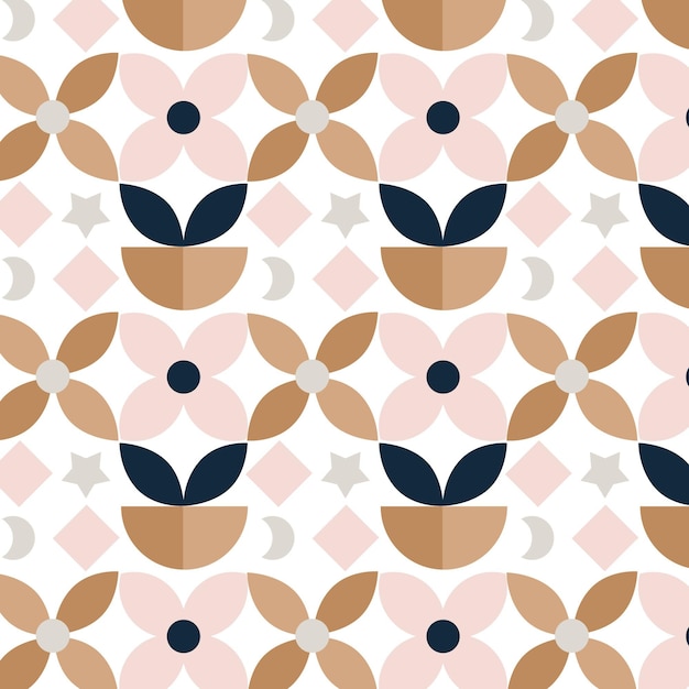 Flat scandinavian design pattern