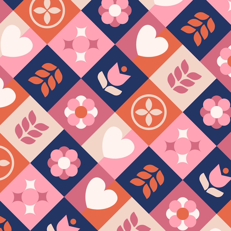 Free Vector flat scandinavian design pattern