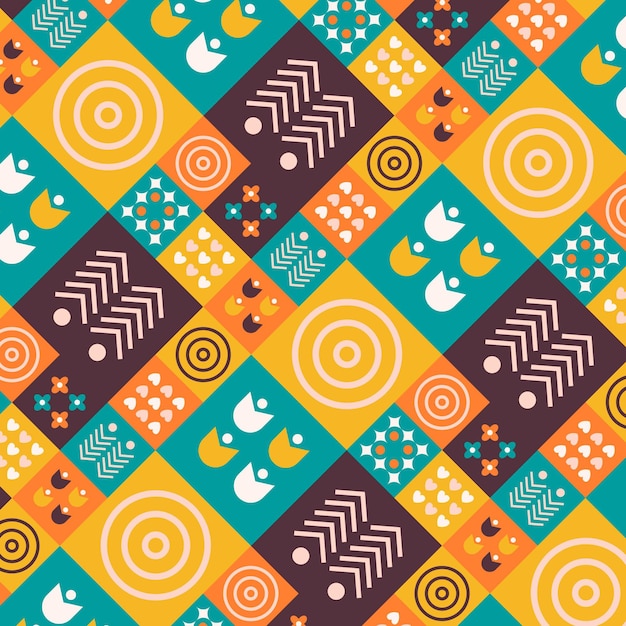 Flat scandinavian design pattern