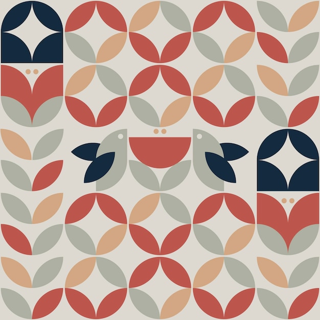 Free vector flat scandinavian design pattern