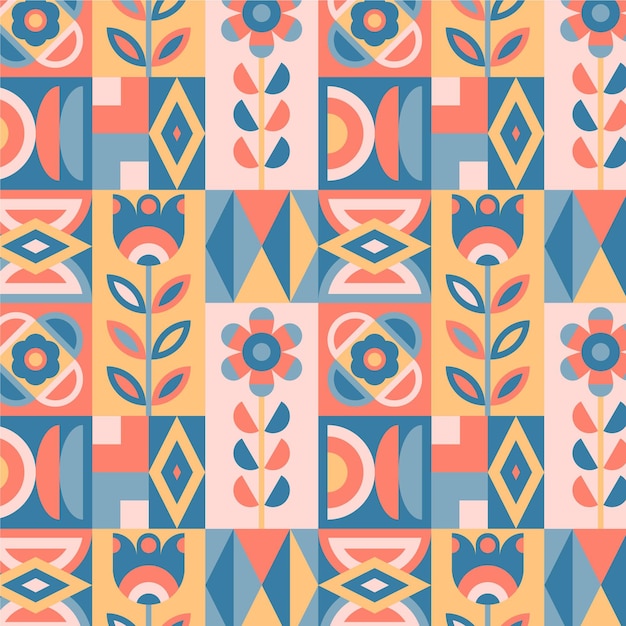 Free vector flat scandinavian design pattern