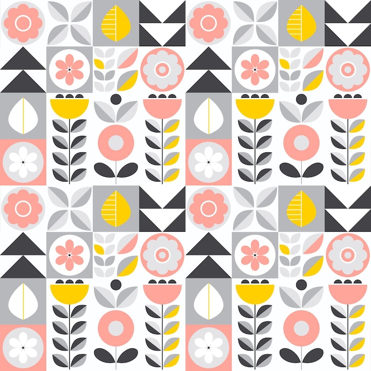 Free Vector flat scandinavian design pattern