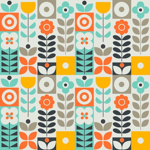 Free vector flat scandinavian design pattern