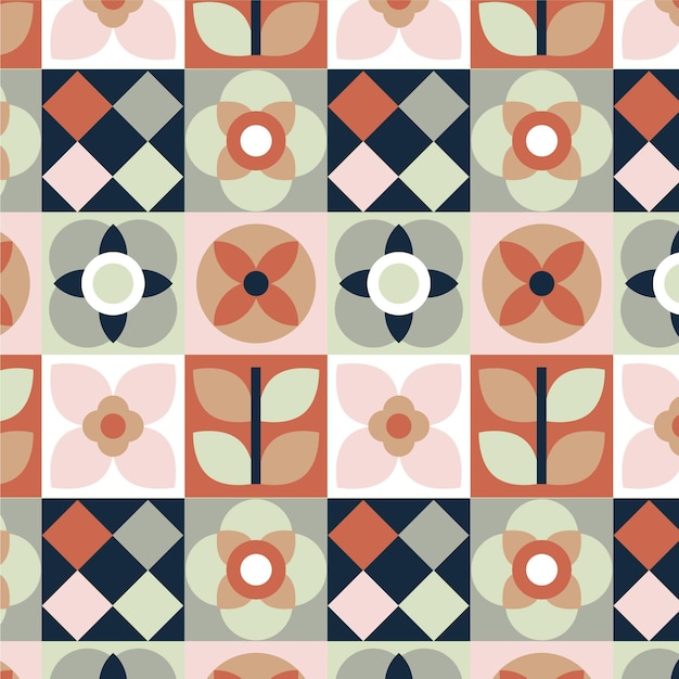 Free vector flat scandinavian design pattern