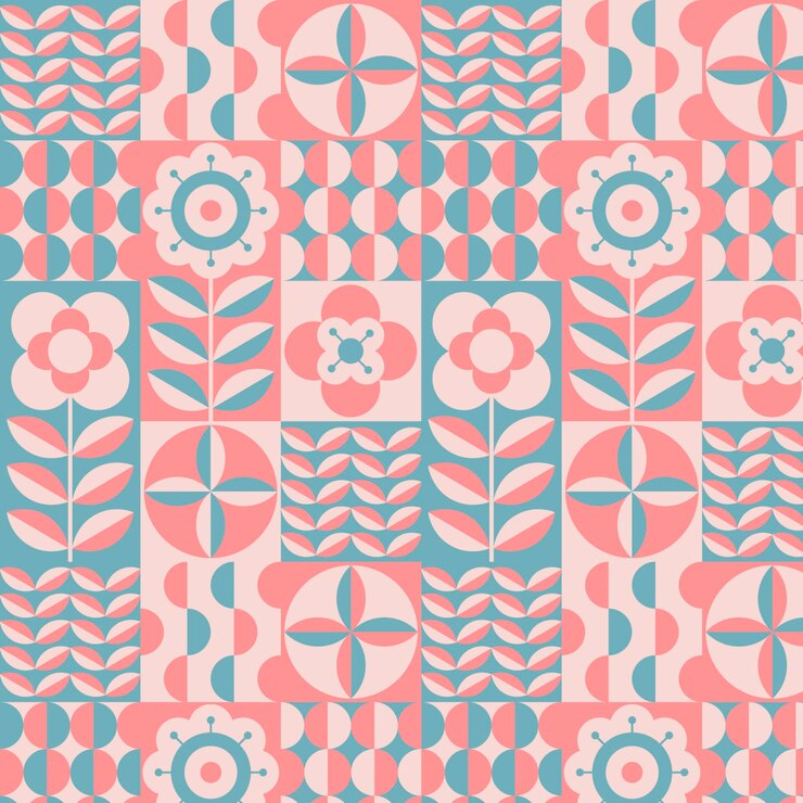 Free Vector flat scandinavian design pattern