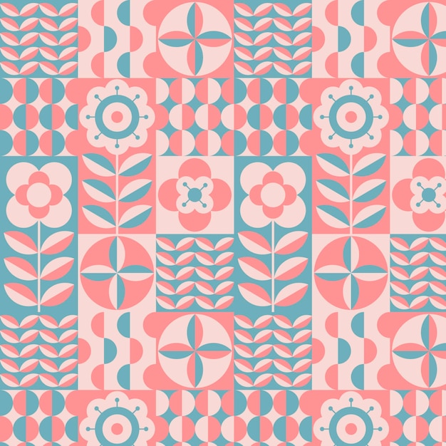 Flat scandinavian design pattern