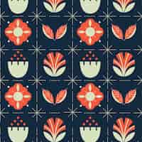 Free vector flat scandinavian design pattern