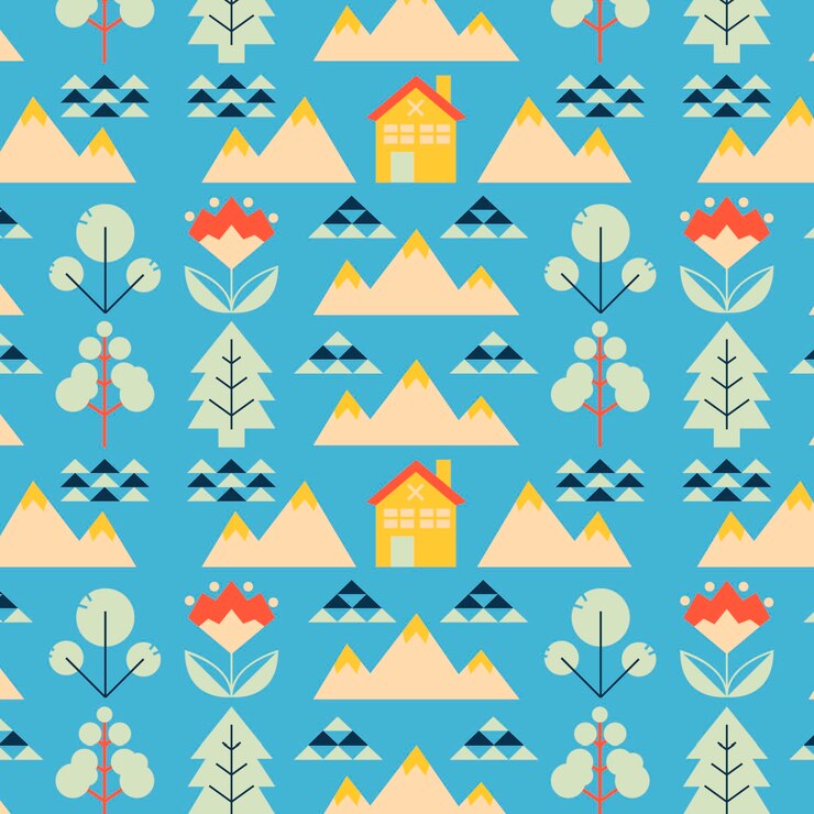 Free Vector flat scandinavian design pattern