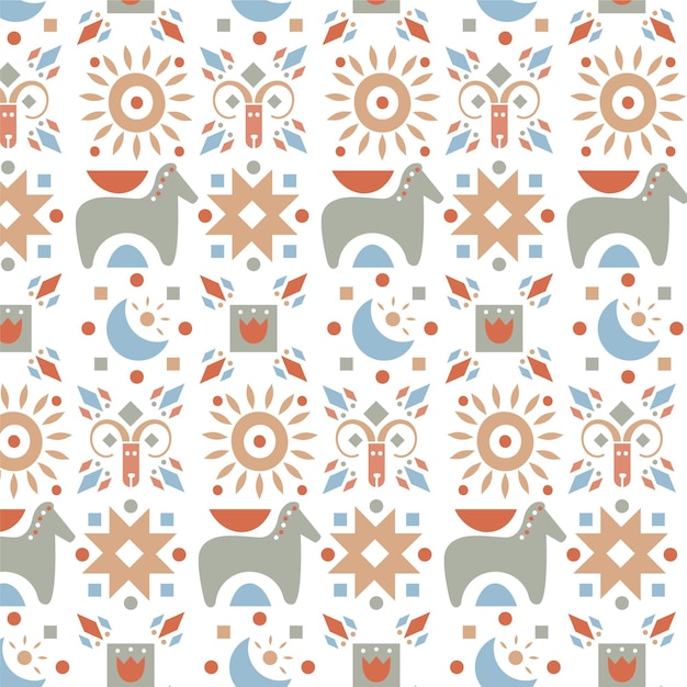 Free vector flat scandinavian design pattern