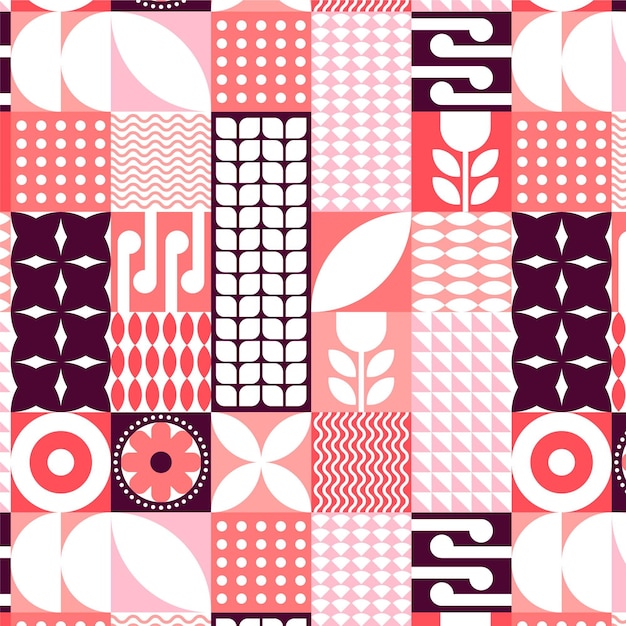 Free vector flat scandinavian design pattern