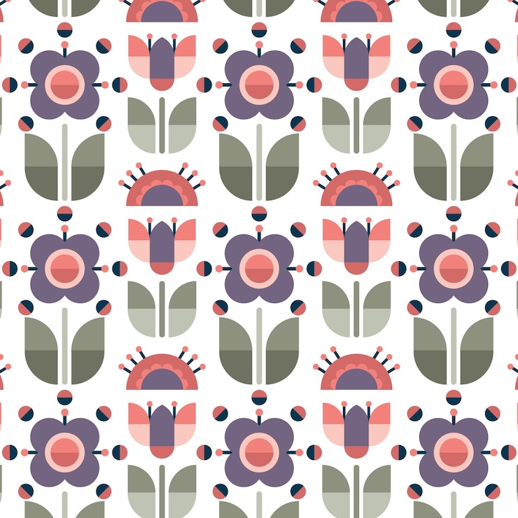 Free Vector flat scandinavian design pattern