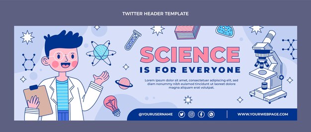 flat science twitter header