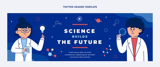 flat science twitter header