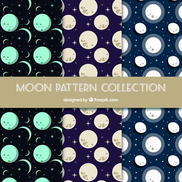 Flat selection of moon patterns