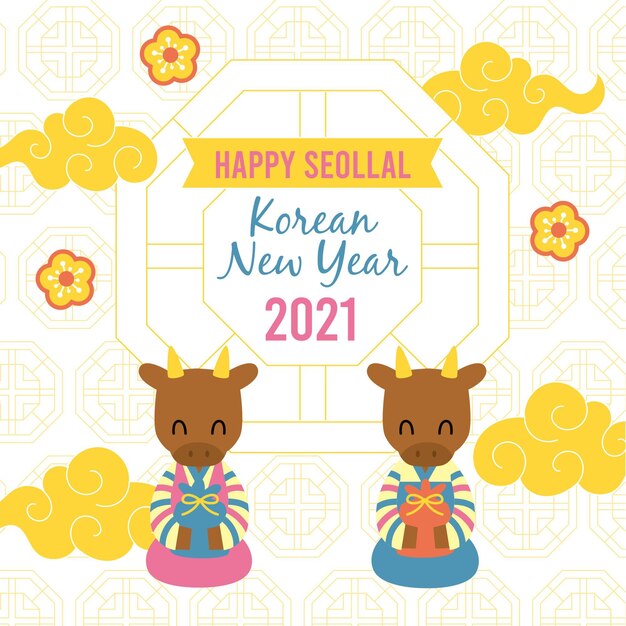 Flat seollal korean new year