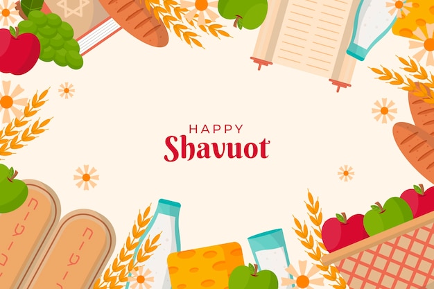 Flat shavuot background