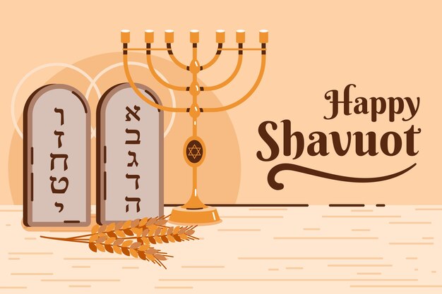 Flat shavuot background