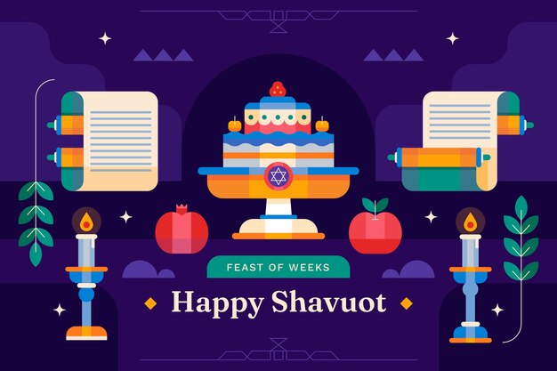 Flat shavuot background