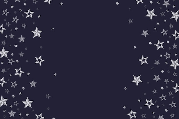 Flat silver stars background