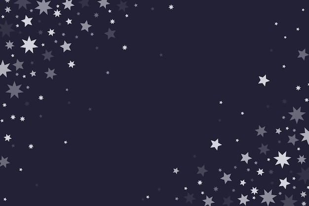 Flat silver stars background