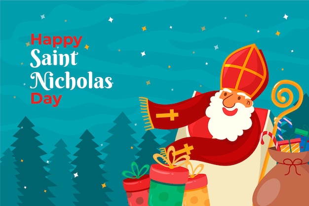 Flat sinterklaas background